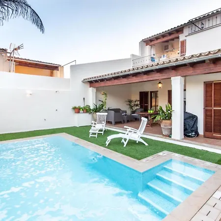 别墅 Beautiful Mallorca 3 Bedrooms Townhouse Memories Walking Distance To Town Square Private Pool *
